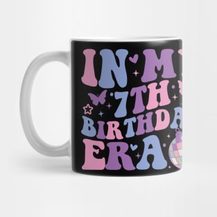 In My 7th Birthday Era Girl Seven 7 years Old Birthday 7th Mug